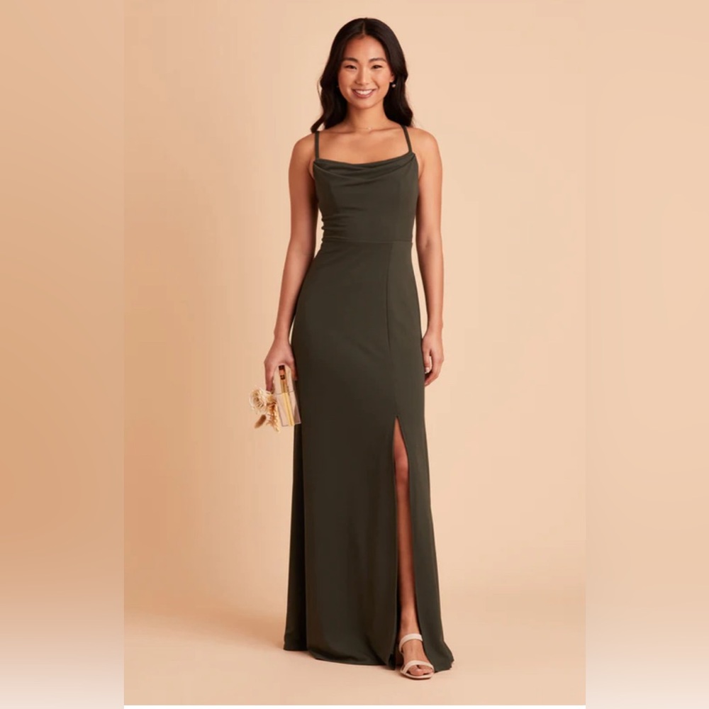 Birdy Grey Ash Crepe Dress - Olive